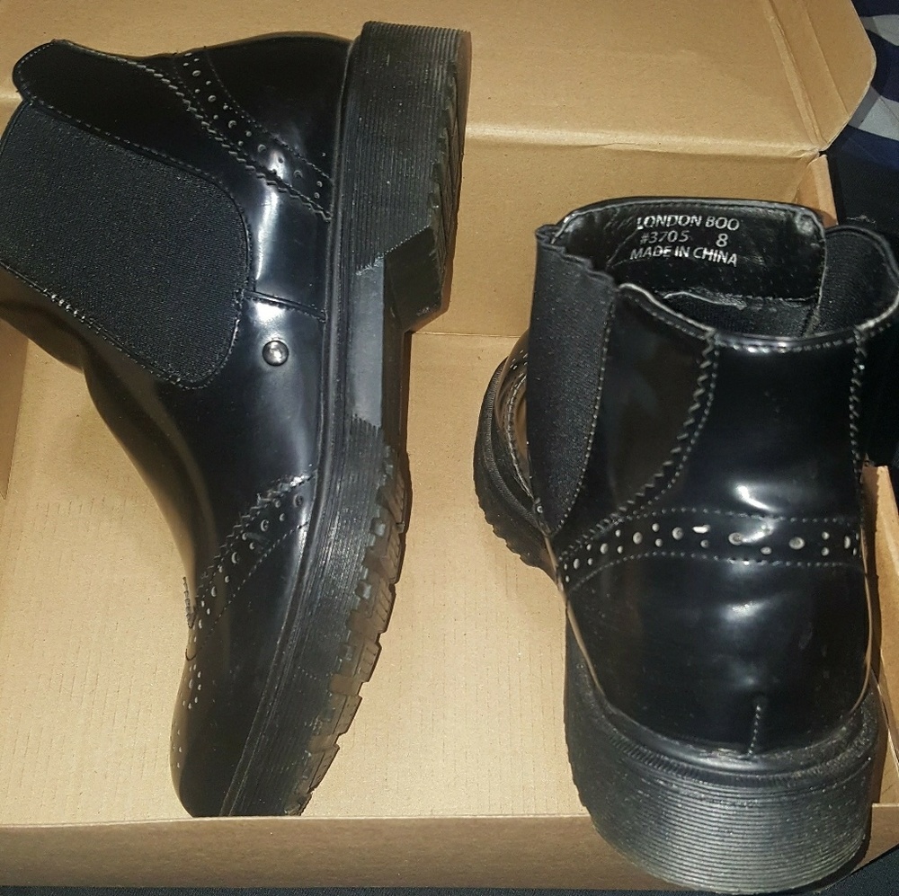 Electric karma black booties